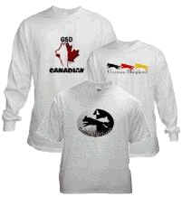gsd canandian T-shirts,germany and ceertified trainers.