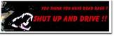 gsd bumper sticker you think you have road rage